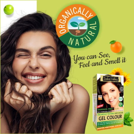 Indus Valley Organically Natural Damage Free Gel Hair Color-Dark Brown