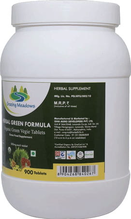Grazing Meadows Ayurvedic Green Formula Green Food - 900 Tablets (Pack Of 2)