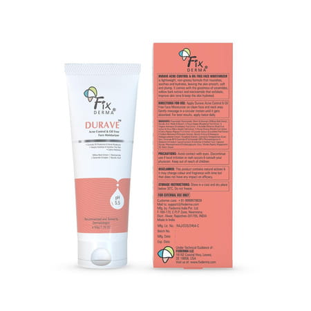 Fixderma Durave Acne Control & Oil Free Face Moisturizer For Oily Skin 50 Gm