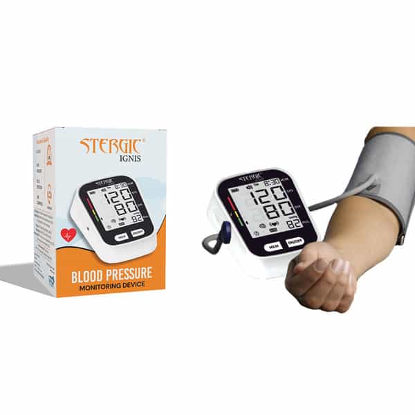Stergic Fully Automatic Digital Blood Pressure Monitor With Intellisense Technology & Usb Cable