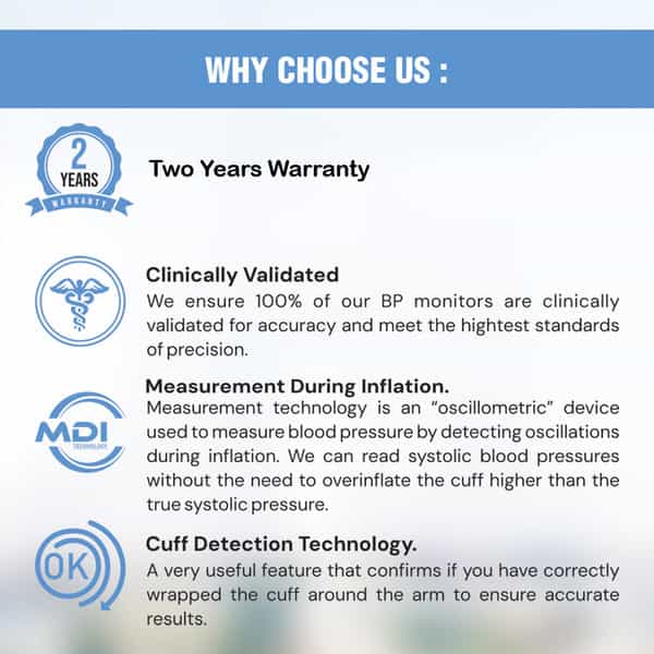 Stergic Fully Automatic Digital Blood Pressure Monitor With Intellisense Technology & Usb Cable