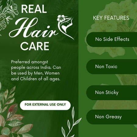 Prime Real Ayurvedic Hair Oil | Anti-Dandruff & Hair Fall Control | Shiny & Lustrous Hair 200 Ml