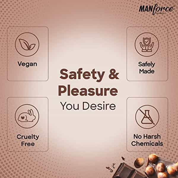 Manforce Cocktail Hazelnut & Chocolate Flavoured Condoms (Set Of 3 30 Pcs)