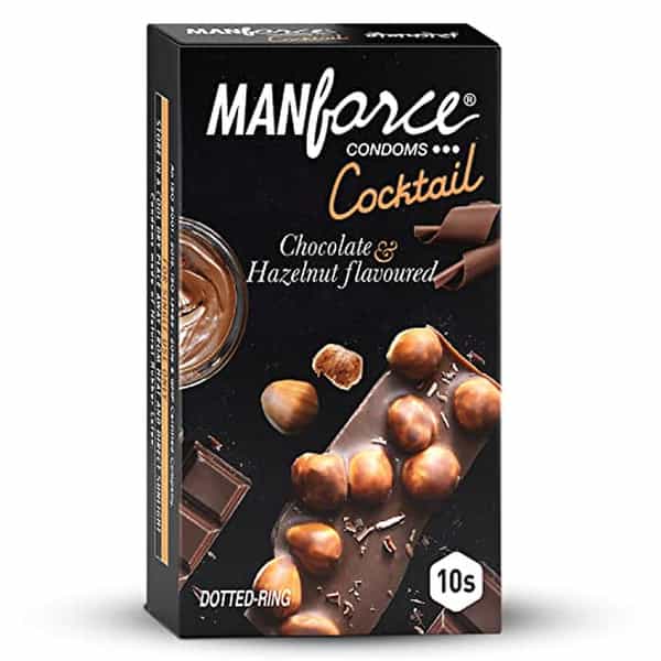 Manforce Cocktail Hazelnut & Chocolate Flavoured Condoms (Set Of 3 30 Pcs)