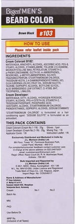 Bigen Men'S Beard Color Dark Brown B103 40g (Pack Of 6)