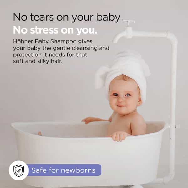 Hohner Baby Shampoo Tear-Free Natural Baby Hair Shampoo With No Paraben Sulphates & Phthalate|150Ml