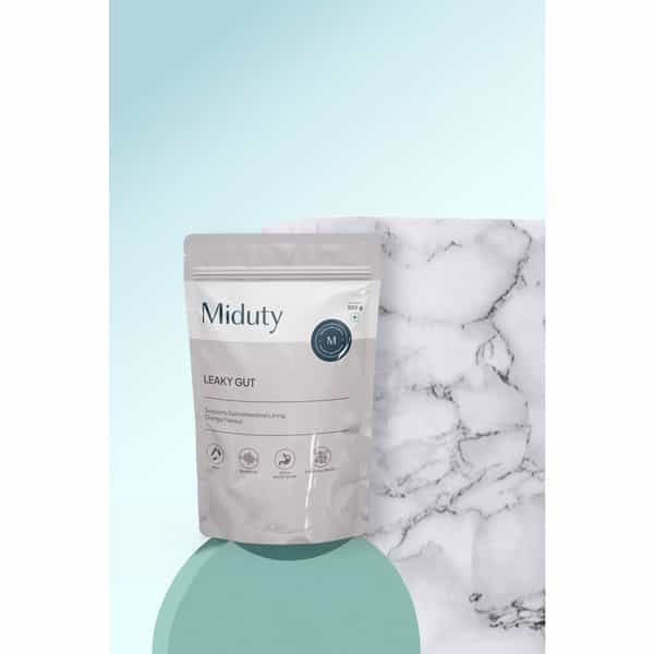 Miduty Leaky Gut Support - L-Glutamine - Acidity - Bloating - Digestion - Probiotic - 300G