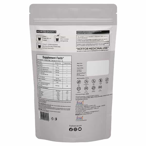 Miduty Leaky Gut Support - L-Glutamine - Acidity - Bloating - Digestion - Probiotic - 300G
