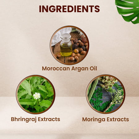 Health Veda Organics Moroccan Argan Hair Oil For Long | Strong & Shiny Hair (200 Ml)