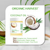 Organic Harvest Cold Pressed Extra Virgin Organic Coconut Oil| For All Types Of Hair & Skin| 200Ml