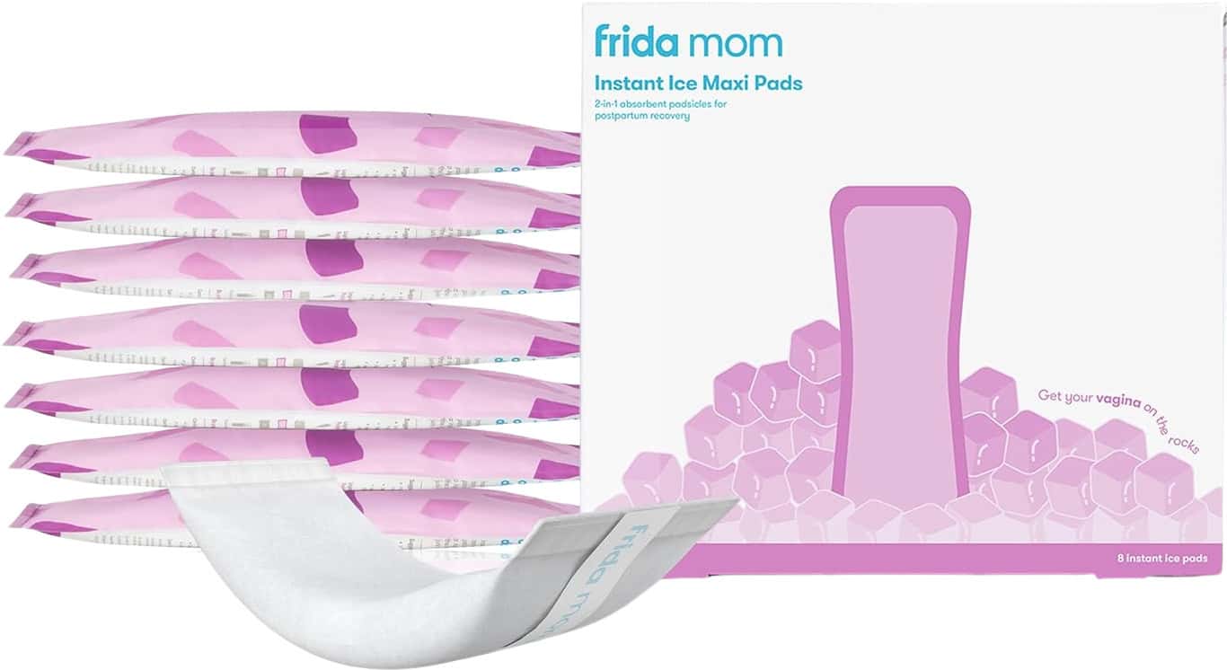 Frida Mom Instant Ice Maxi Pads Women Postpartum Cold Therapy 8 Count