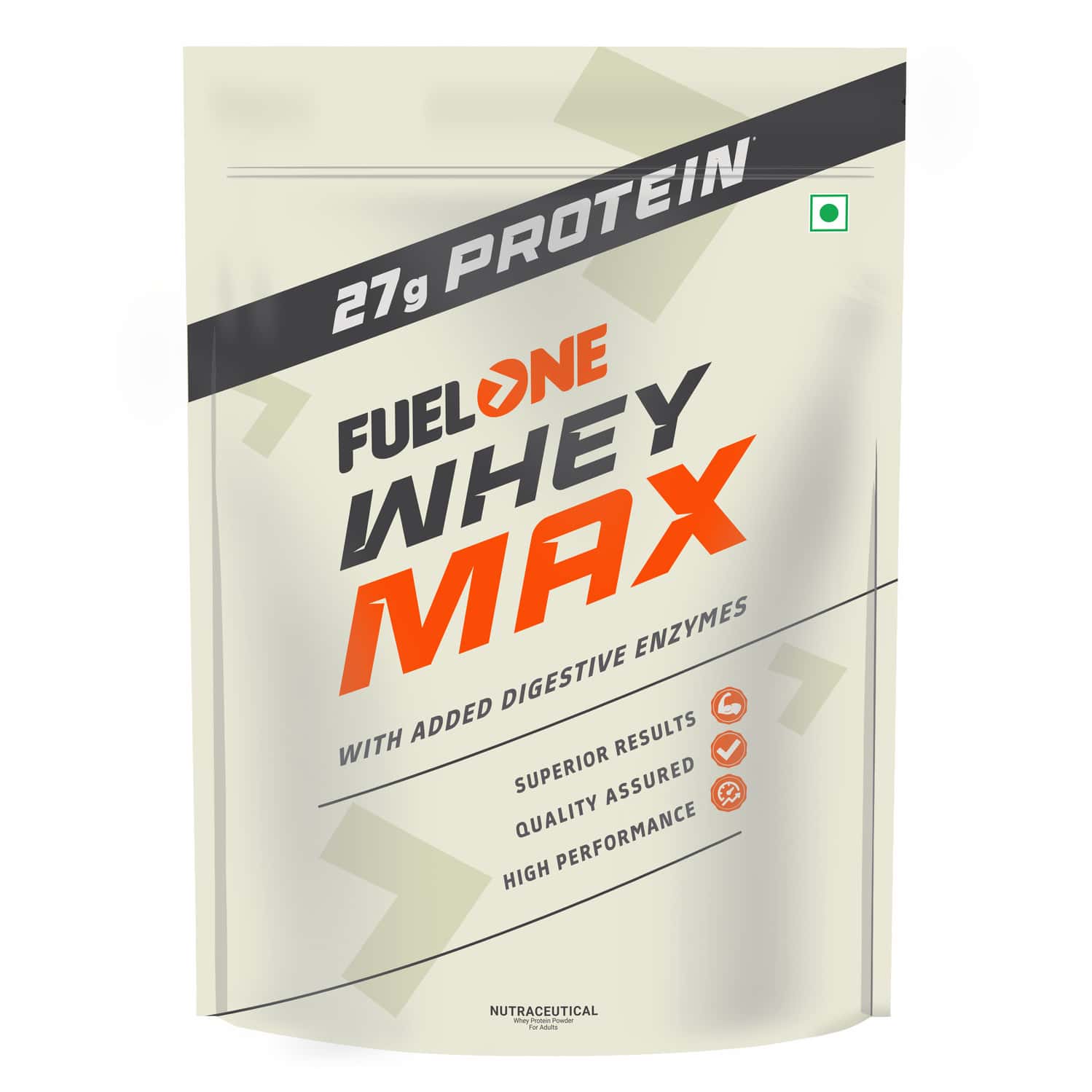 Fuelone Whey Max Protein Blend (Rich Chocolate | 500g) | 27g Protein Per Scoop