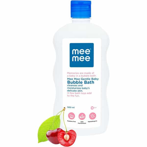 Meemee Gentle Baby Bubble Bath And Fresh Feel Baby Powder (500 Ml) (White)