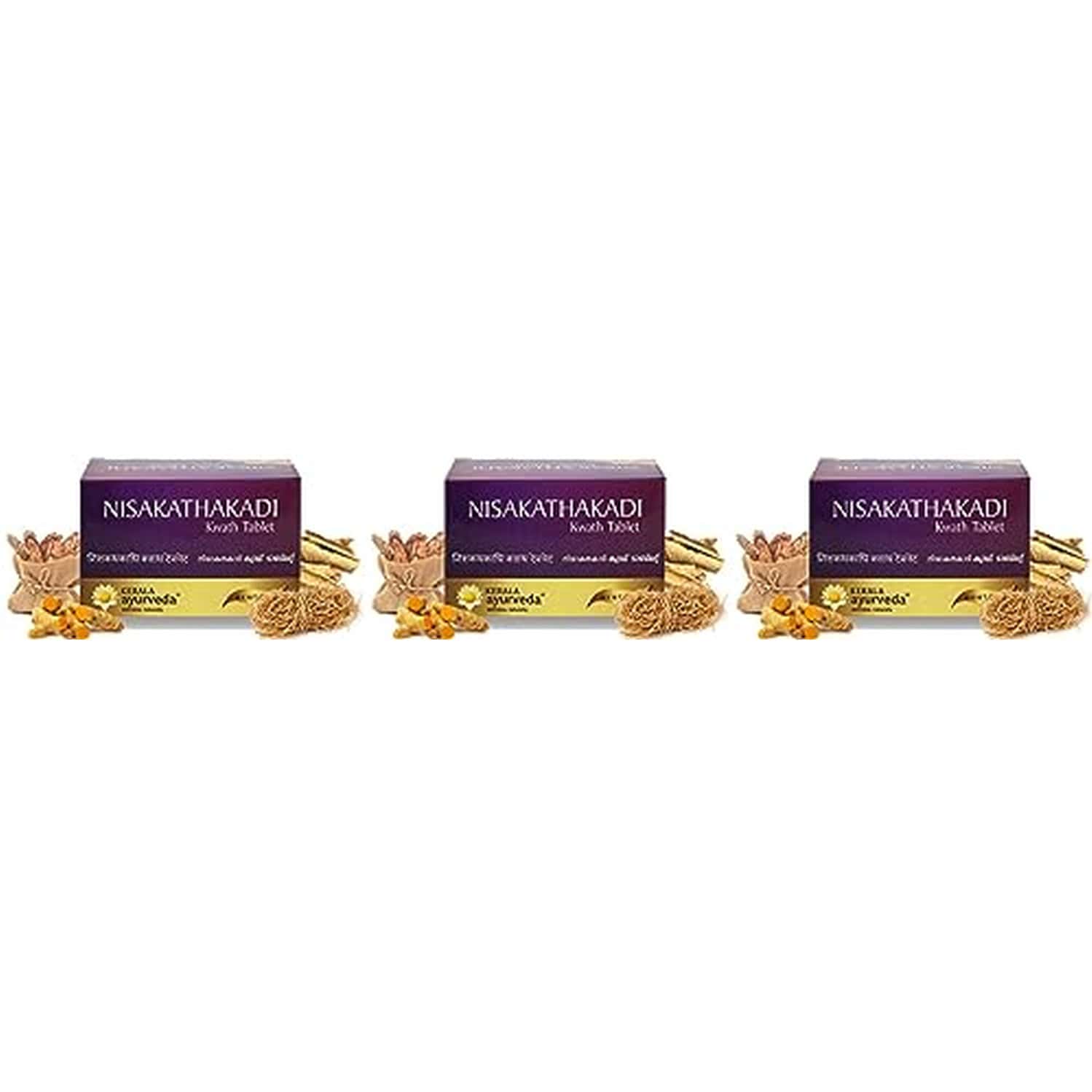 Kerala Ayurveda Nisakathakadi Kwath Tablet 100 Tablets X Pack Of 3