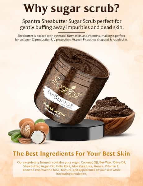 Spantra Shea Butter Sugar Scrub 125Gm