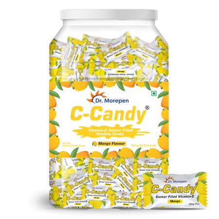 Dr. Morepen Vitamin C-Candy 10mg Vit.C Per Candy Mango Flavored 250 Count