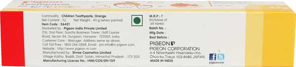 Pigeon Children Toothpaste Orange - 45 Gms