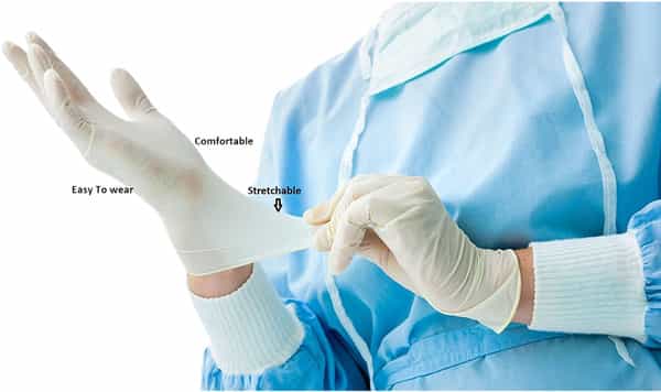 Latex Examination Gloves 100 Small