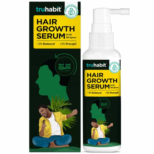 Truhabit Redensyl Hair Growth Serum For Men With 3% Redensyl 3% Procapil | Hair Fall Control | 60Ml