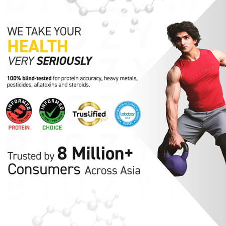 Muscleblaze Biozyme Iso-Zero | Low Carb Whey Protein Isolate (Swiss Chocolate Hazelnut | 2kg)