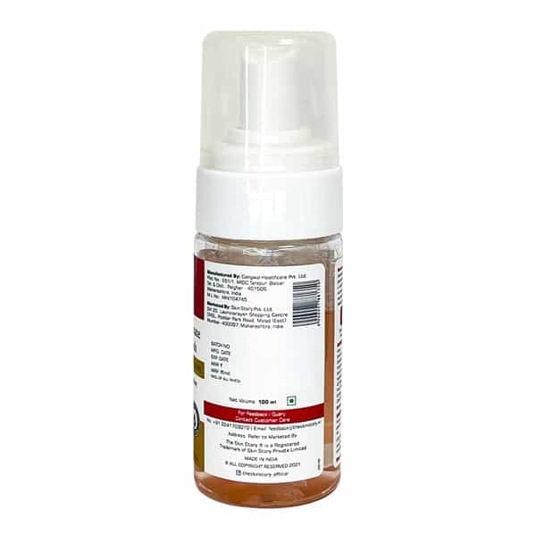 The Skin Story Sulphate Free Pore Cleansing Foaming Beetroot Face Wash, Anti Aging Skin Detox 100 Ml
