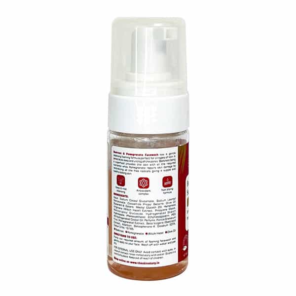 The Skin Story Sulphate Free Pore Cleansing Foaming Beetroot Face Wash, Anti Aging Skin Detox 100 Ml