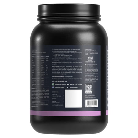 Nutrabay Pro Nitro Build Whey Protein - 1kg | Rich Milk Chocolate - 22 Servings | For Men And Women