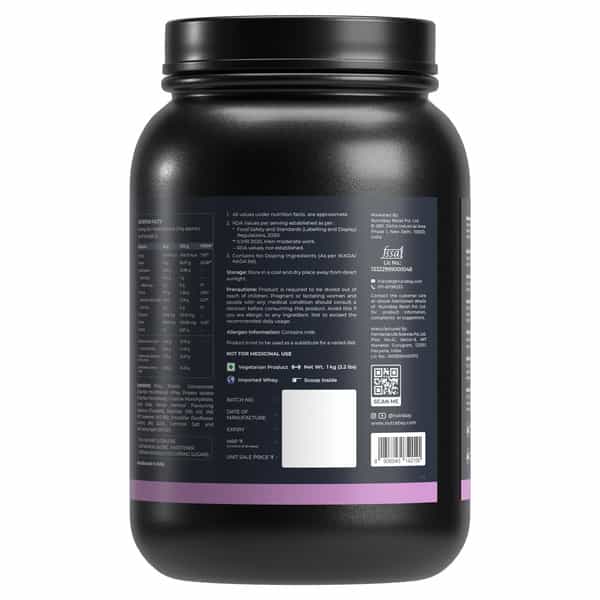Nutrabay Pro Nitro Build Whey Protein - 1Kg | Rich Milk Chocolate - 22 Servings | For Men And Women