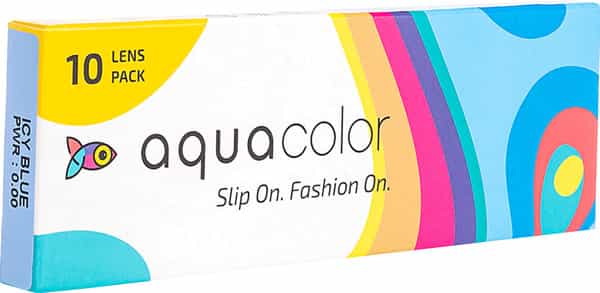 Aquacolor Icy Blue Daily Disposable Color Lenses (10 Lens /Box /Plano ) (0)