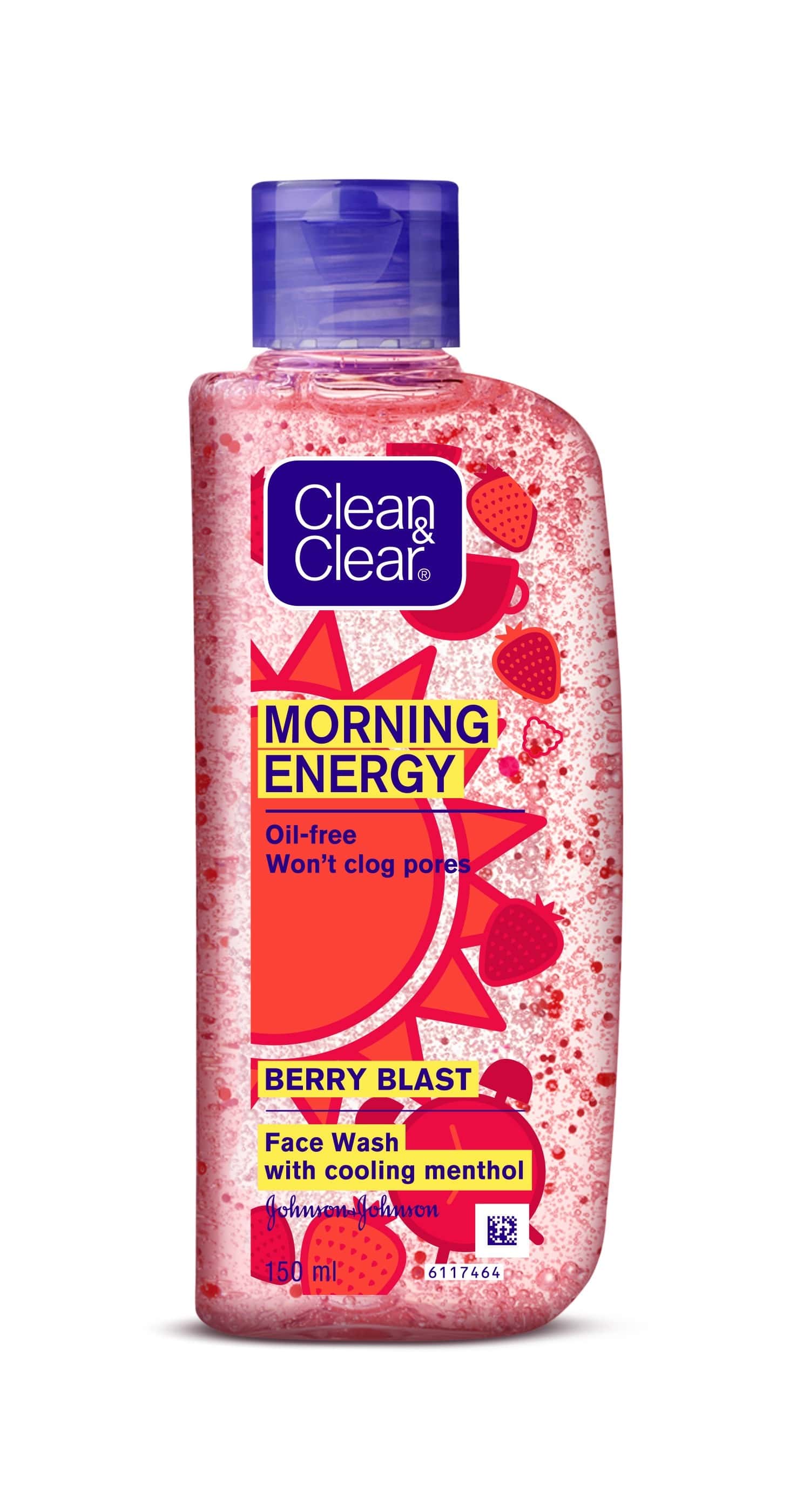 Buy Clean & Clear Morning Energy Berry Blast Face Wash Bottle Of 150 Ml