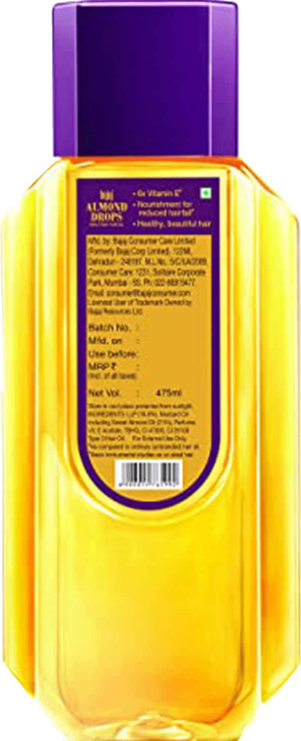 Buy BAJAJ ALMOND DROPS HAIR OIL 475ML Online & Get Upto 60 OFF at