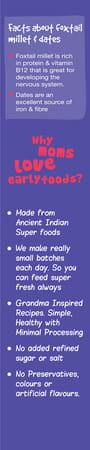 Early Foods Organic Foxtail Millet & Dates Porridge Mix 200G