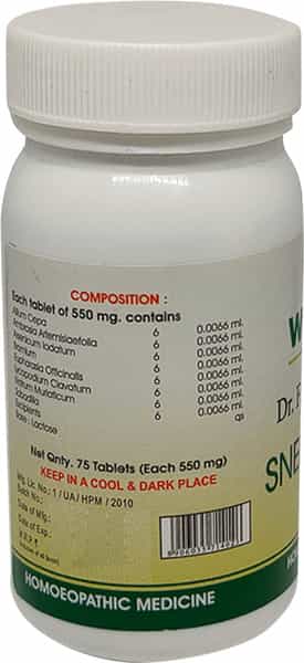 Wheezal Sneezo Corz 550 Mg Tablet 75