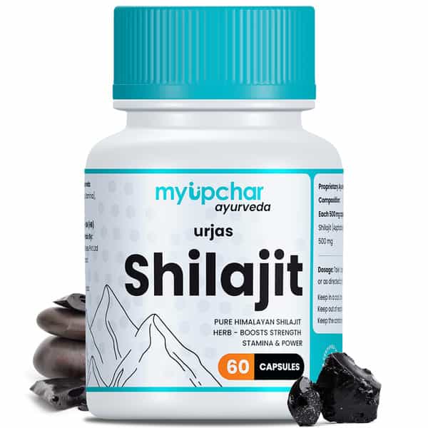Myupchar Ayurveda Urjas Shilajit 60 Capsules For Men | Boost Strength | Stamina & Power - 60 Capsule