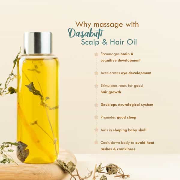 Nat Habit Brahmi Matsyakshi Summer Dasabuti Baby Hair & Scalp Oil - 110Ml