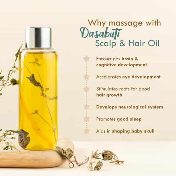 Nat Habit Brahmi Matsyakshi Summer Dasabuti Baby Hair & Scalp Oil - 110Ml