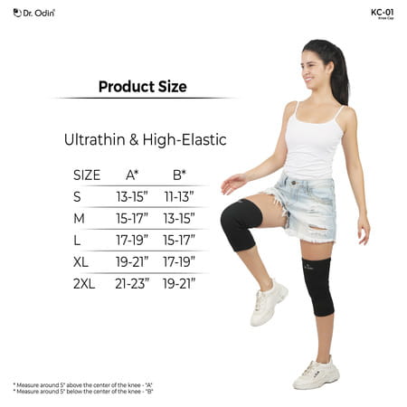 Dr. Odin Kc-01 Knee Cap With 4-Way Stretch Technology - Knee Support For Pain Relief (Size : Xl)