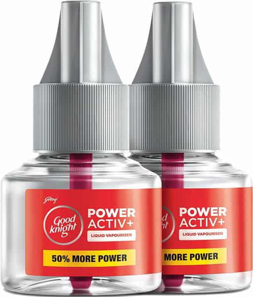 Godrej Good Knight Advanced Power Activ+ Cartridge Twin Saver Mosquito Repellent (Refill)-2X45 Ml