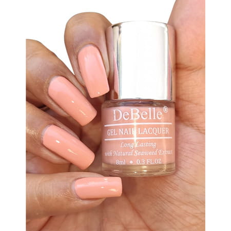 Debelle Nail Polish | Matte Finish | Dark Peach(Choco Latte) | Mint Blue(Mint Amour) | 16 Ml