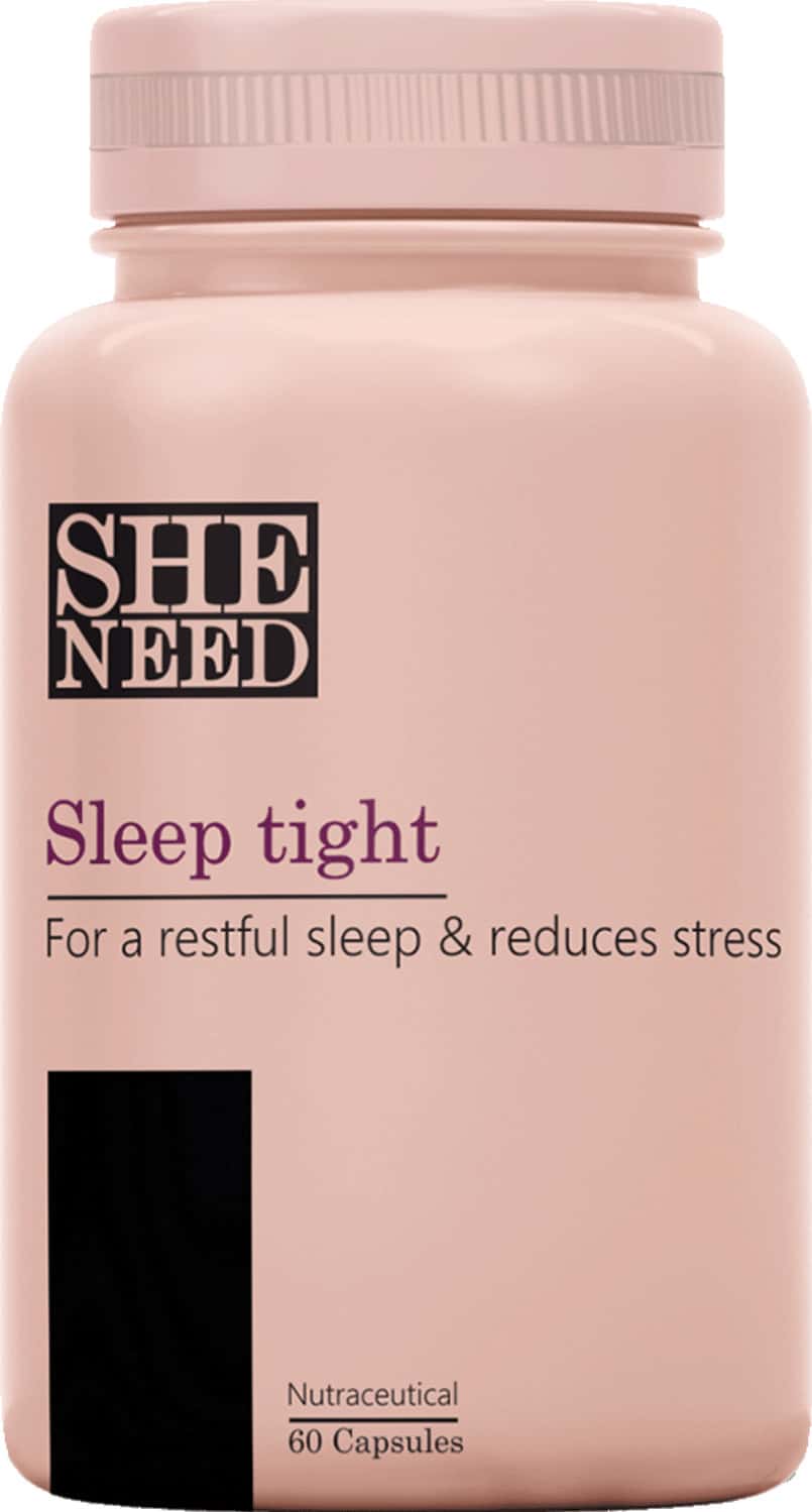 Sheneed Sleep Tight Supplements - Promotes Restful Sleep | Relaxation & Reduces Stress - 60 Capsules