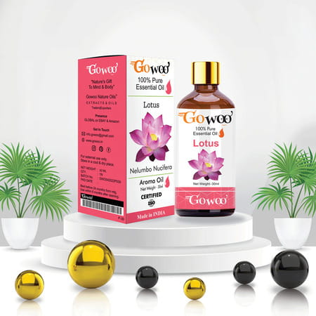 Go Woo 100% Pure Fragrances Undiluted Virgin White Lotus Oil 30 Ml