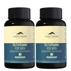 Rasayanam Multivitamin For Men | 52 Ingredients | Energy | Immunity & Health 120 Tablets (pack Of 2)