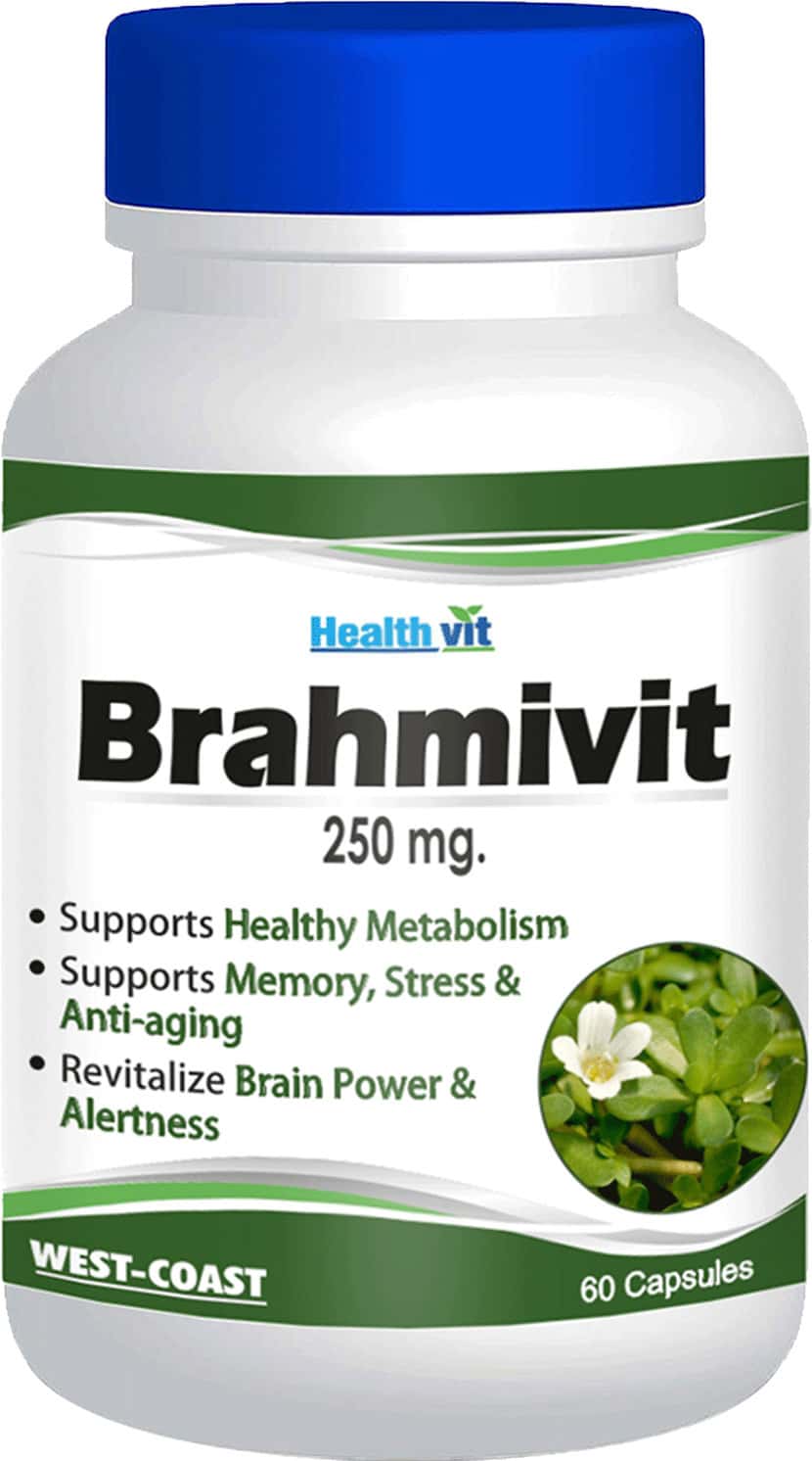 Healthvit Bramhvit Bramhi Powder - 250 Mg (60 Capsules Pack Of 2)