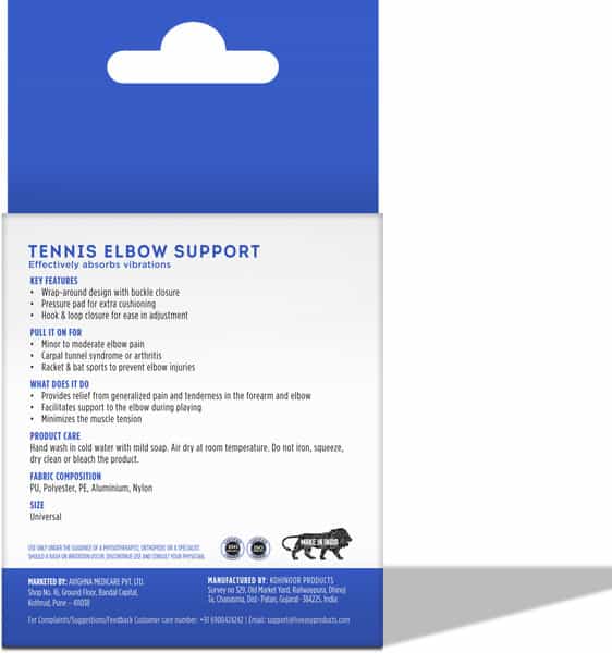 Liveasy Ortho Care Tennis Elbow Support-Effectively Absorbs Vibration - Universal Size