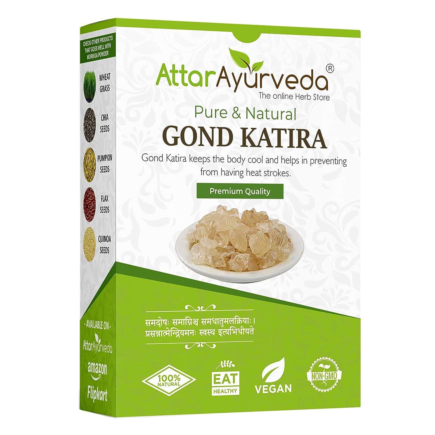 Attar Ayurveda Gond Katira Pure (edible Gum) - 200 Grams