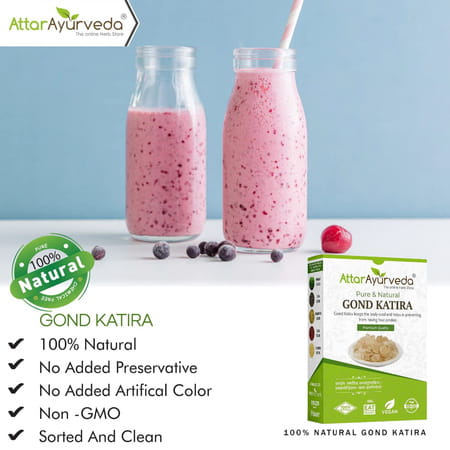 Attar Ayurveda Gond Katira Pure (Edible Gum) - 200 Grams