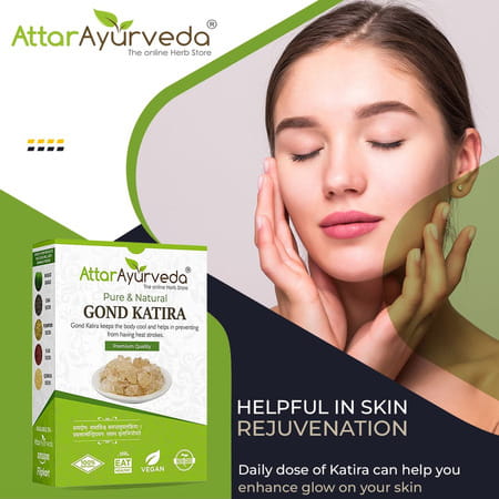 Attar Ayurveda Gond Katira Pure (Edible Gum) - 200 Grams
