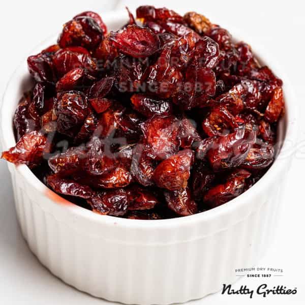 Nutty Gritties Cranberries Dried & Whole Healthy Snack - 200G