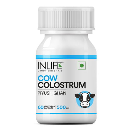 Inlife Cow Colostrum Supplement 500mg (60 Vegetarian Capsules)