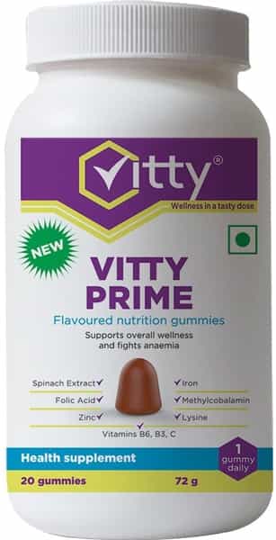 Vitty Prime  Raw Mango Nutrition Gummies  Bottle Of 20
